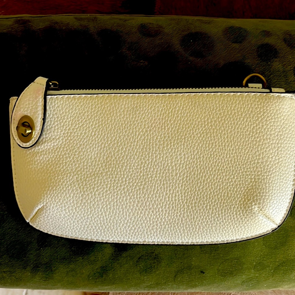 Joy Susan mini wristlet clutch no strap.